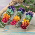 Sage Smoke Cleansing Wand with Chakra Flowers